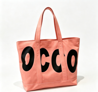 Sac fourre-tout en toile robuste avec longue poignée, fermeture éclair, impression de logo personnalisé, idéal pour les cadeaux, les voyages et l'usage quotidien