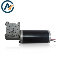 63WJS 12V/24V/48V DC 100W Motor Gir Magnet Permanen dengan Dudukan Flens untuk Pintu Gulung, Sepeda Listrik & Perahu