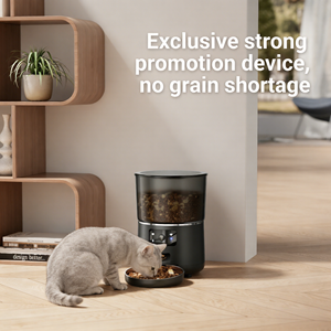 Distributeur <span class=keywords><strong>de</strong></span> nourriture intelligent et élégant <span class=keywords><strong>pour</strong></span> animaux <span class=keywords><strong>de</strong></span> compagnie, capacité 4L, acier inoxydable et plastique + caméra HD 2MP + batterie + Wi-Fi/Tuya - Automatique <span class=keywords><strong>pour</strong></span> chats et chiens - Product Image 3