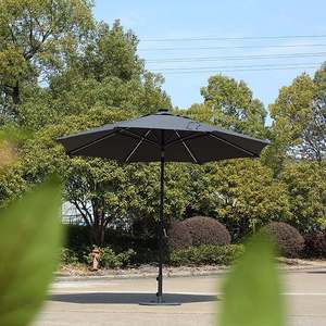<span class=keywords><strong>Parasol</strong></span> de jardin moderne en aluminium 100% avec manivelle manuelle, inclinaison automatique, pliable, protection UV, parasols de patio, 3 m, mât central - Product Image 2