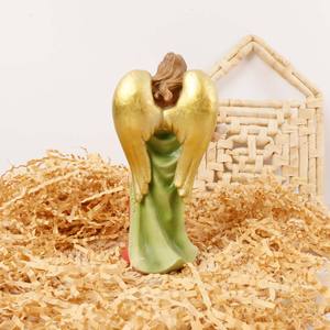 Hermosos artículos de estatuilla religiosa <span class=keywords><strong>Gloria</strong></span> artesanal de poliresina con alas de Ángel - Product Image 4