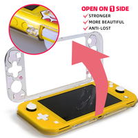Coque de protection transparente DATA FROG Cat Paw pour console Nintendo Switch Lite, étui de protection rigide pour NS Switch Lite