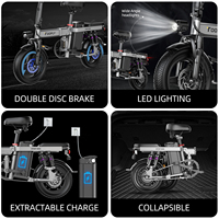 Vélo Cyclomoteur Électrique 2 Roues Pas Cher 250W 48V avec Assistance Pédale, Entrepôt UE US