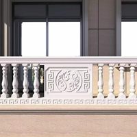 Moule à balustre en plastique réutilisable de 60 cm à 108 cm de hauteur, moules en béton pour la décoration des balustrades de jardin et de villa