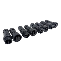 Connecteur Circulaire Étanche IP68 M20 Mâle-Femelle, 2-6 Broches Multiples, PA66 Ignifuge, Joint en Silicone, Verrouillage par Vis, Broches en Laiton