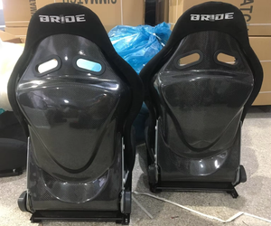 JBR1020 JIABEIR مقعد سباق عالمي أحمر/أزرق مقعد دلو مزدوج قابل للإمالة من ألياف الكربون - Product Image 4