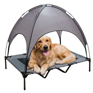 Haute qualité étanche Camping en plein air chien voyage surélevé lit pour chien lit pour animaux de compagnie auvent Portable chien tente