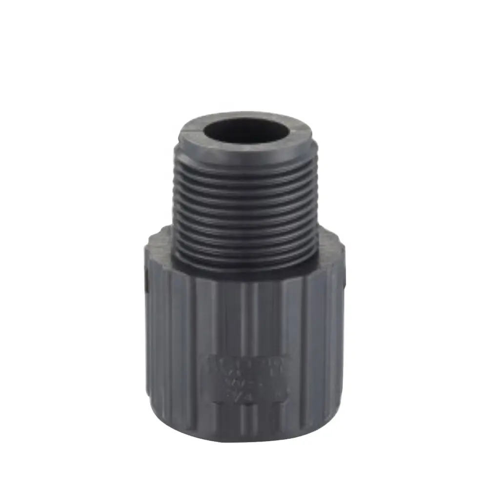 HJ DIN standard upvc plastic pipe coupling fitting PVC male adapter