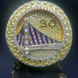 Bague de champion des Warriors FH <span class=keywords><strong>2022</strong></span>, bague de sport classique à la <span class=keywords><strong>mode</strong></span>, bague de <span class=keywords><strong>basket</strong></span>-ball en or, tendance, en laiton et zircon, pour fiançailles, fête, anniversaire - Product Image 2