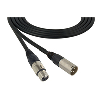 Câble de microphone XLR équilibré 3 broches nickelé mâle-mâle, gaine PVC noire, blindage tressé, conducteur OFC pur, conforme ROHS, personnalisable