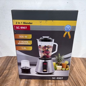 Licuadora eléctrica 2 en 1 de 1.6L de acero inoxidable con molinillo para uso en la cocina - Product Image 3