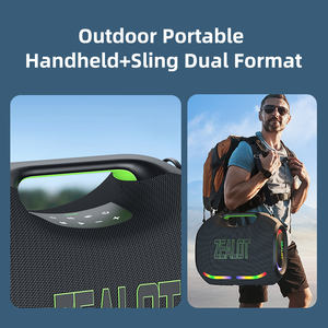 Haut-parleur sans fil portable haute puissance 250W avec batterie rechargeable, éclairage LED RVB pour l'extérieur, étanche IPX-6, Ze21 - Product Image 5