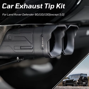 Hợp kim nhôm xe xả <span class=keywords><strong>tip</strong></span> Kit xả Muffler vòi phun đuôi ống cho Land Rover Defender 90 110 130 4x4 off-road phụ kiện - Product Image 3
