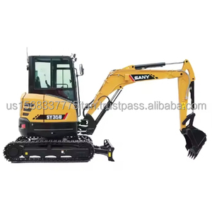 3.5ton Min Hydraulic Digger <b>Machine</b> SANY Mini <b>Excavator</b> SY18U SY35U Cheap Mini <b>Excavator</b> 99% New - Product Image 1