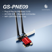 Adaptador Wi-Fi PCI-E, Tarjeta Wi-Fi PCIE, Adaptador de Red Inalámbrica para PC, Tarjeta PCIe WiFi5