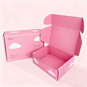 25x25x5cm Custom Corrugated Mailer <b>Box</b> - Embossed Logo Sweatshirt Packaging with Insert - Product Image 2