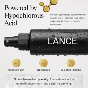 Spray de Ácido Hipocloroso Lance OEM ODM, Calmante, Clarificante, Refuerza la Barrera Cutánea, Recuperación Ligera, <span class=keywords><strong>Bruma</strong></span> Facial, Spray HOCI - Product Image 3