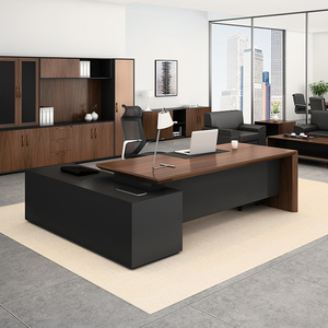 Escritorio ejecutivo de negocios de lujo, Mesa Ejecutiva de oficina con forma de L - Product Image 1