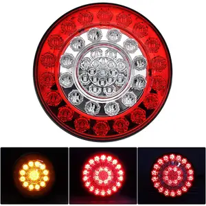 Led Tail Light Round IP66 ECE E4 Emark Approve Universal Round Tail Led 5 Inch Round Tail Lights