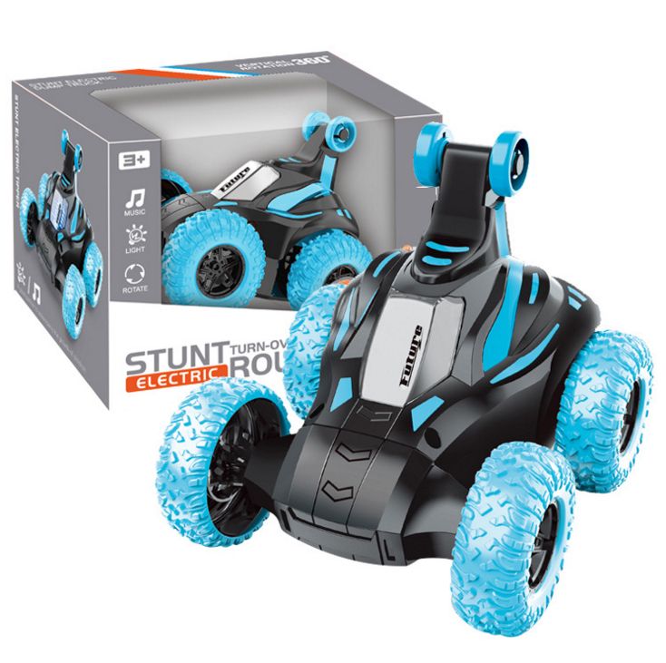 Лидер продаж, Электрический трюковый автомобиль, игрушка с подсветкой и музыкой, динамическое ведро с опрокидывающейся крышкой, автомобили для детей без дистанционного управления