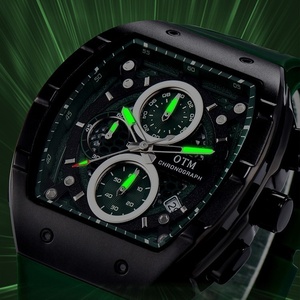 <span class=keywords><strong>OTM</strong></span> nuovo barile di vino Richard cronografo a sei mani impermeabile luminoso alla moda 44mm lega di quarzo Reloj Montre Homme orologio da uomo - Product Image 4