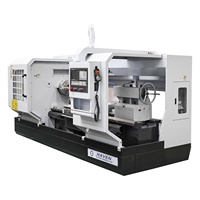 Tour CNC à lit plat CKQ61100 pour charges lourdes, idéal pour l'usinage d'arbres longs et de pièces métalliques de grande masse