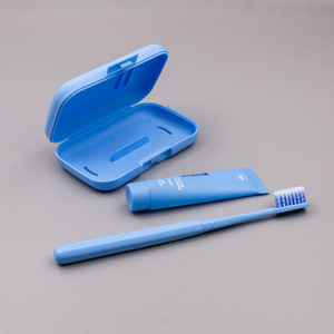 Travel <b>Toothbrush</b> And Toothpaste Set Portable Folding Brush <b>Case</b> For Adults 80.2g Manual Oral Care Kit - Product Image 5