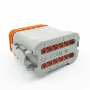 ขั้วต่อรถยนต์ CNKF 12 ทาง แบบตัวเมีย รุ่น <span class=keywords><strong>DT06</strong></span>-<span class=keywords><strong>12SA</strong></span>-<span class=keywords><strong>CE05</strong></span> พร้อมฝาปิดกันน้ำ สีเทา - Product Image 5