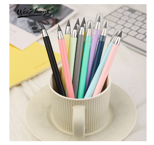 Nouvelle arrivée d'articles scolaires avec logo personnalisé crayons standard noirs à <span class=keywords><strong>dessin</strong></span> <span class=keywords><strong>simple</strong></span> <span class=keywords><strong>crayon</strong></span> blanc en bois sans fin gomme à <span class=keywords><strong>crayon</strong></span> en plastique - Product Image 4