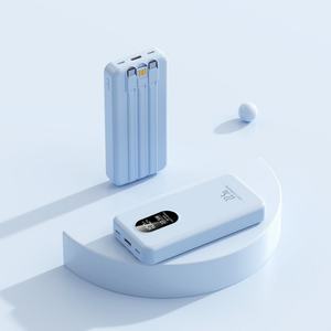 Producto Popular, Banco de Energía Móvil de Carga Rápida de 22.5W, Mini 10000mAh 20000mAh, Carga Rápida, 3 Cables Integrados - Product Image 4