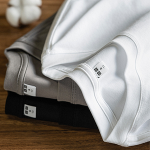 T-shirt girocollo di lusso con logo unico, ricamo 3D effetto invecchiato, patchwork in tessuto, personalizzata, in cotone ricamato, stile streetwear - Product Image 4