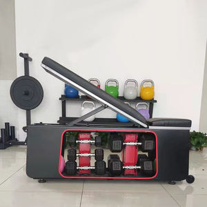 Attrezzatura da Palestra Panca Multifunzione con Porta Manubri Regolabile per Esercizi Fisici Macchina da Palestra Panca HIIT Fitbench - Product Image 2