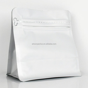 Magic Cube otto sacchetti di caffè sigillati laterali 150g 250g <span class=keywords><strong>0</strong></span>.5kg 1kg con valvola e linguetta per aprire i sacchetti di chicchi di caffè con cerniera - Product Image 4