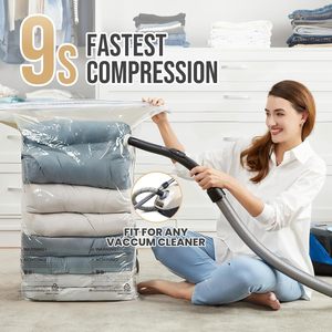 Confezione da 4 Sacchi <span class=keywords><strong>Sottovuoto</strong></span> Cubici Extra Large, Capacità 10kg, Riutilizzabili e Pieghevoli <span class=keywords><strong>per</strong></span> Risparmiare Spazio, <span class=keywords><strong>per</strong></span> Vestiti, Piumoni, Casa e Viaggi - Product Image 4