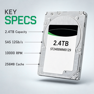 2.4TB 2.5 Inch <b>Internal</b> Enterprise <b>Hard</b> <b>Drive</b> ST2400MM0129 SAS 12Gbps 10000RPM 256MB Cache 15mm HDD For Server RAID Data Center - Product Image 3