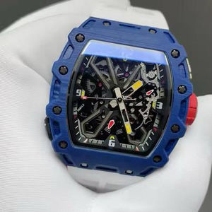 นาฬิกาข้อมือกลไกโครงกระดูกสุดหรูแบบสั่งทำพิเศษสำหรับผู้หญิง พร้อมโลโก้ สายซิลิโคนกันน้ำ และนาฬิกาข้อมืออัตโนมัติสำหรับผู้ชาย - Product Image 1