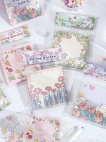 Bloc-notes mémo lapin mignon de jardin de printemps Notes autocollantes non collantes