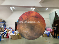 Ballon gonflable bon marché d'éclairage de planète de Mars gonflable de ventes directes d'usine pour la décoration de partie