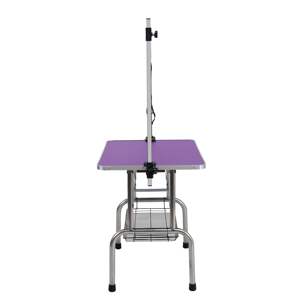 Table de toilettage pour chien Db Dog Grooming Table 42 en acier inoxydable pliable avec tapis en caoutchouc pour chats et chiens, style moderne, station de toilettage pour animaux de compagnie - Product Image 4