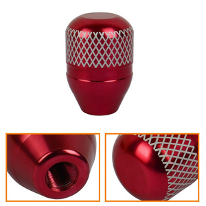 M8/M10/M12 UNIVERSAL ALUMINUM RACING MANUAL 6-SPEED GEAR SHORT NETTED <strong>KNOB</strong> RED - Product Image 6