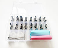 38-teiliges Edelstahl-Spritztüllen-Set für Tortendekoration, Backwerkzeug-Set ohne Backen
