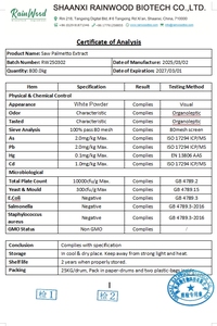 Экстракт пальметто Rainwood: натуральный порошок пальметто с <span class=keywords><strong>25</strong></span>% и 45% жирных кислот - Product Image 2