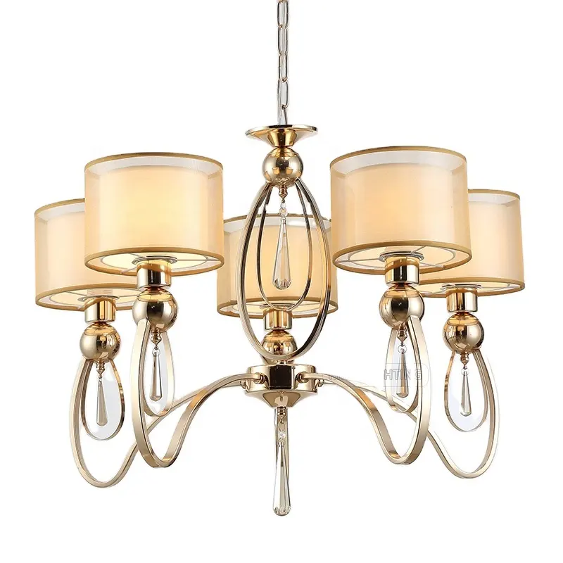 מודרני צרפתית זהב קישוט יוקרה איטלקי עיצוב נשלף נברשת אור לסלון