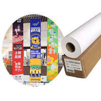 Film PVC souple auto-adhésif imprimable éco-solvant HE6+3-2, épaisseur 0,30 mm, qualité machine, vinyle mat pour bannière et signalétique