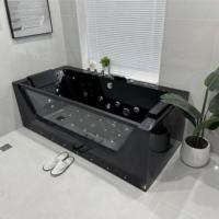 Baignoires et douches en acrylique noir, baignoires et spas autoportants multifonctions, baignoires spa indépendantes