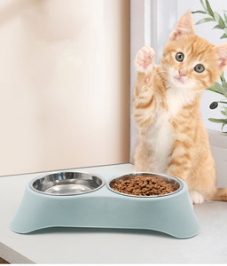 Ciotola Doppia Rotonda Rialzata Antirovesciamento per Cani e Gatti, Utensili per Animali Domestici, Disponibile all'Ingrosso per Spedizioni Transfrontaliere - Product Image 3