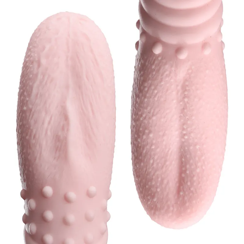 Baru pemanasan memanjat lidah Vibrator klitoris Vibrator murah masturbator mainan seks lidah jilat mainan seks Vibrator silikon merah muda