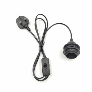 Enchufe Integrado del Reino Unido con Interruptor de Botón 303, Portalámparas <span class=keywords><strong>E27</strong></span> de Anillo Simple/Doble - Product Image 3