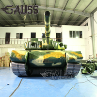 Char d'assaut gonflable réaliste de style scène, modèle d'entraînement professionnel pour exposition extérieure, accessoires de cinéma et de télévision