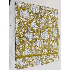 Colcha Kantha estampada a mano, hecha con tela de algodón suave y trabajo de costura artístico para una decoración atemporal. - Product Image 6